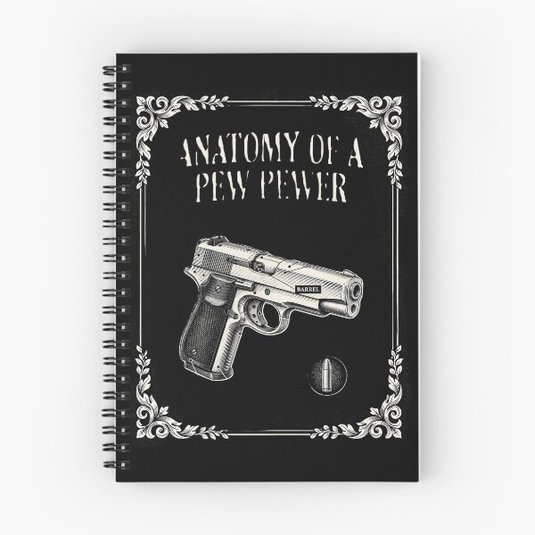Item preview, Anatomy of A Pew Pewer Funny Pistol 9 mm Humor designed and sold by Redgiant87x.