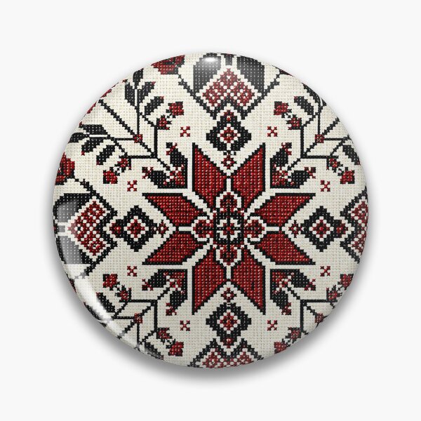 Item preview, Palestinian Embroidery Floral Tatreez Pattern designed and sold by BrainCurves.