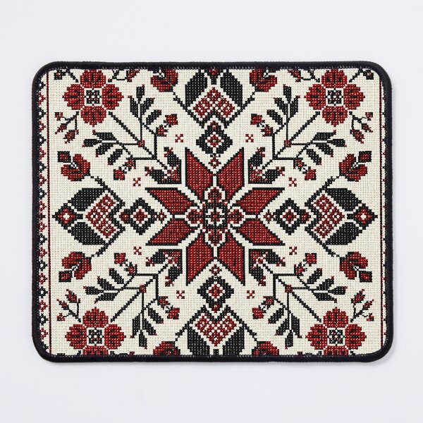 Item preview, Palestinian Embroidery Floral Tatreez Pattern designed and sold by BrainCurves.