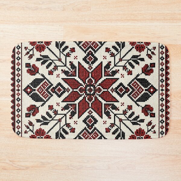 Item preview, Palestinian Embroidery Floral Tatreez Pattern designed and sold by BrainCurves.