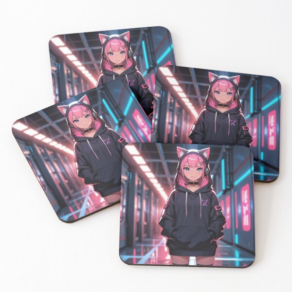 Item preview, Neon Rain Anime Girl | Futuristic Street Style designed and sold by AnimDream .