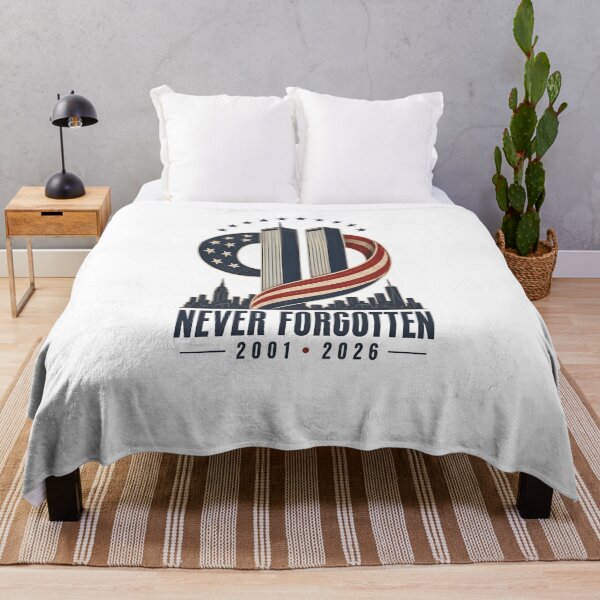 Item preview, 9/11 Never Forgotten 25th Anniversary 2001 2026, Twin Towers Memorial, American Flag NYC Tribute, September 11 Remembrance designed and sold by Xtusdior.