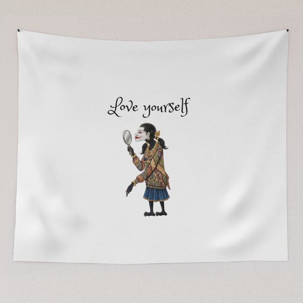 Item preview, gratitude is when you can love yourself shadow puppet character design  designed and sold by THISHAMI.