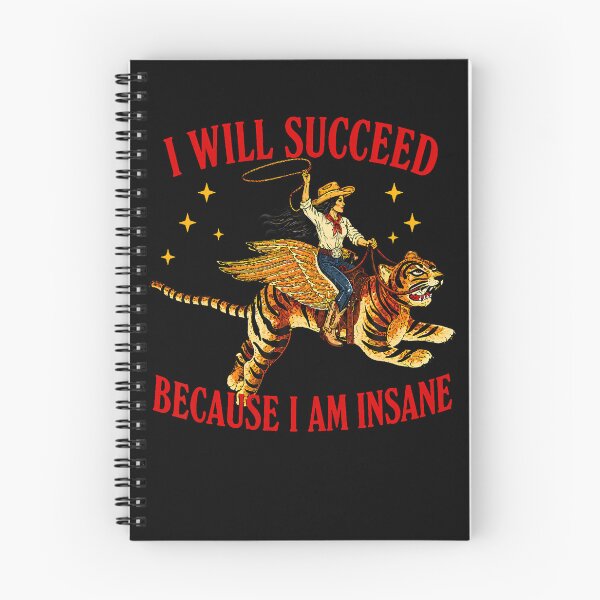 Item preview, I Will Succeed Because I Am Insane Western Cowgirl Tiger designed and sold by ripgoatclothing.