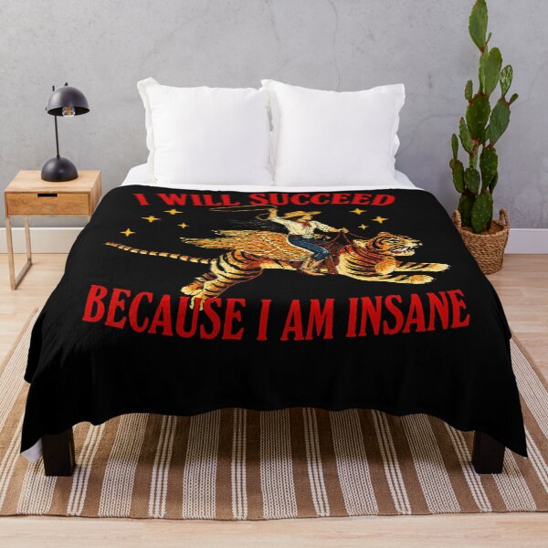 Item preview, I Will Succeed Because I Am Insane Western Cowgirl Tiger designed and sold by ripgoatclothing.