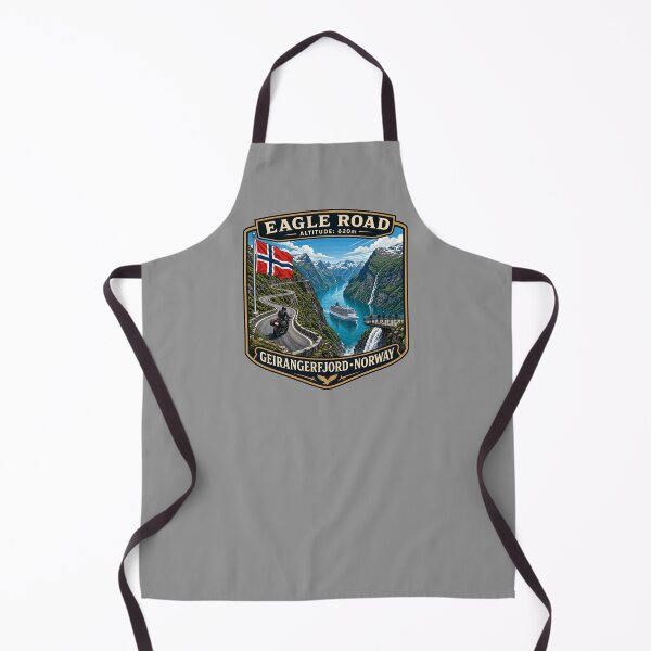 Item preview, Eagle Road Norway Geiranger Scenic Mountain Pass Motorcycle Sticker TShirt 01 designed and sold by OuterShellUK.