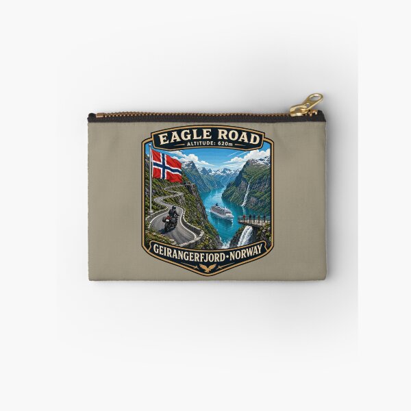 Item preview, Eagle Road Norway Geiranger Scenic Mountain Pass Motorcycle Sticker TShirt 01 designed and sold by OuterShellUK.