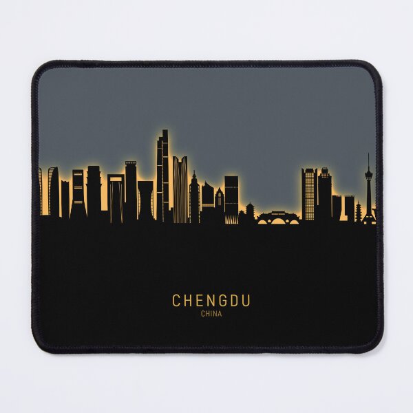 Item preview, Chengdu China Skyline designed and sold by ArtPrints.