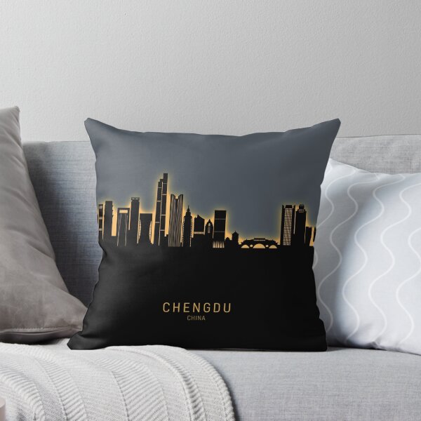 Item preview, Chengdu China Skyline designed and sold by ArtPrints.