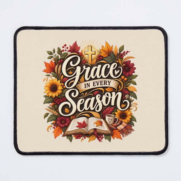 Item preview, Grace in Every Season – Christian Autumn Faith Design designed and sold by astersgraphics.