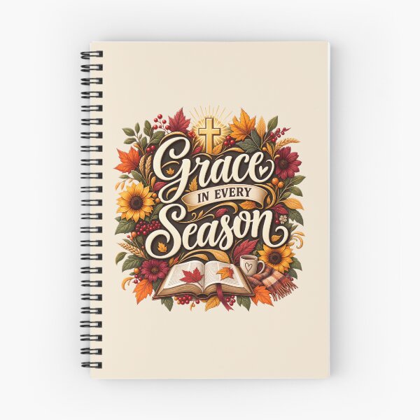 Item preview, Grace in Every Season – Christian Autumn Faith Design designed and sold by astersgraphics.