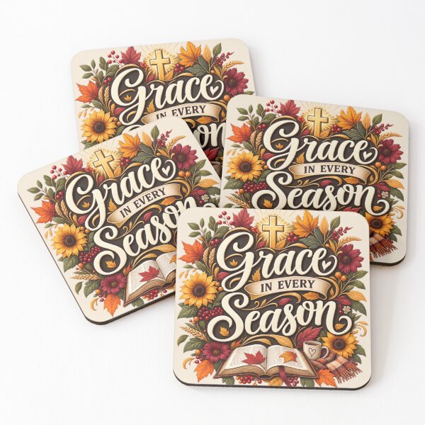 Item preview, Grace in Every Season – Christian Autumn Faith Design designed and sold by astersgraphics.