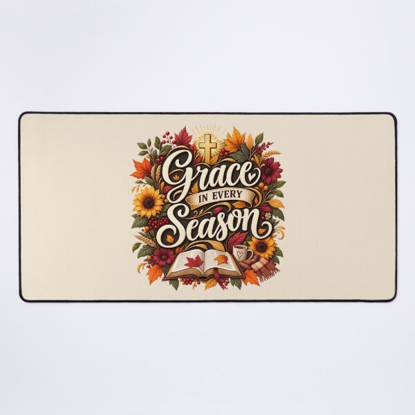 Item preview, Grace in Every Season – Christian Autumn Faith Design designed and sold by astersgraphics.