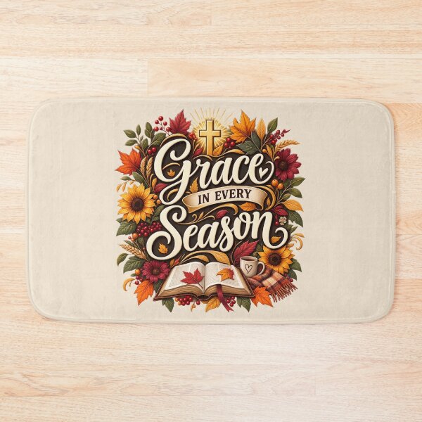 Item preview, Grace in Every Season – Christian Autumn Faith Design designed and sold by astersgraphics.