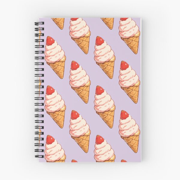 Item preview, Strawberry Ice Cream Cone Pattern – Retro Summer Dessert 4 designed and sold by SimplePoDesign.