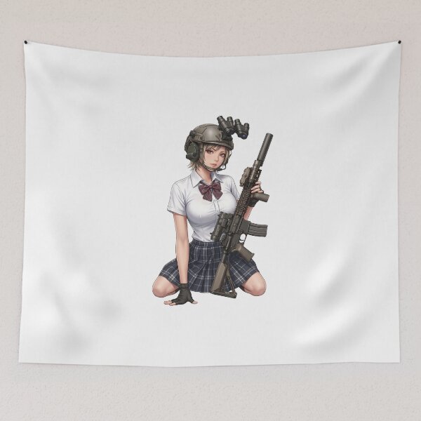 Item preview, Tactical School Girl - Anime Special Ops designed and sold by RAWLIFEGRAPHIC.