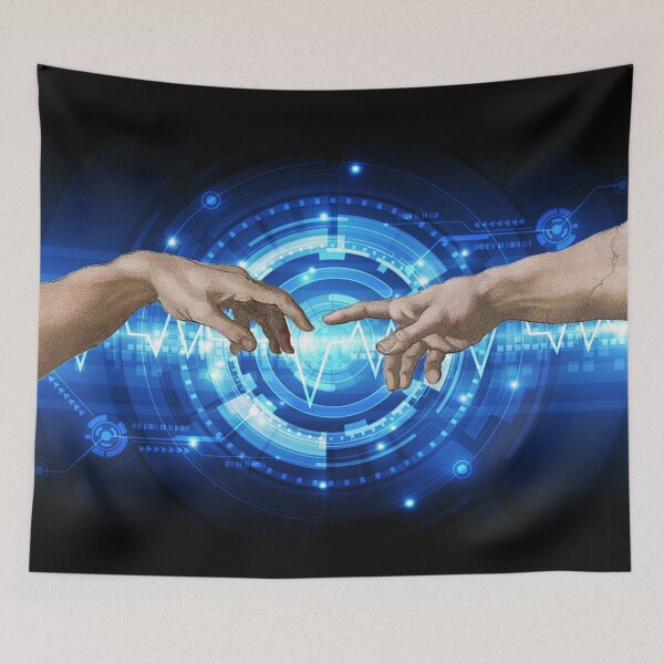 Item preview, Creation of Adam Inspired - Michelangelo Digital Art designed and sold by Roberto Triolo.