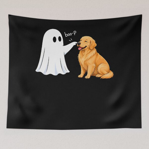 Item preview, Golden Retriever Boo P Ghost Nose Boop Halloween Dog Lover designed and sold by ripgoatclothing.