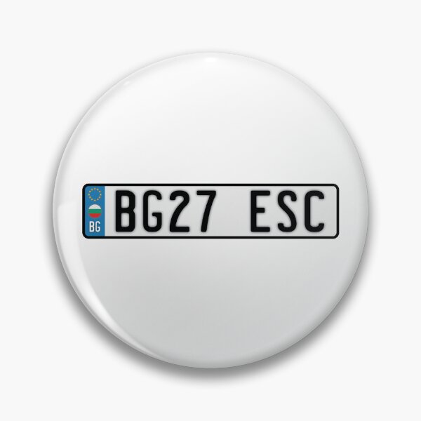 Item preview, ESC licence plate [2027, Burgas] designed and sold by lazarusheart.