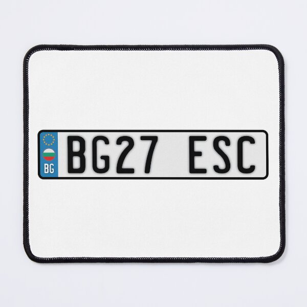 Item preview, ESC licence plate [2027, Burgas] designed and sold by lazarusheart.