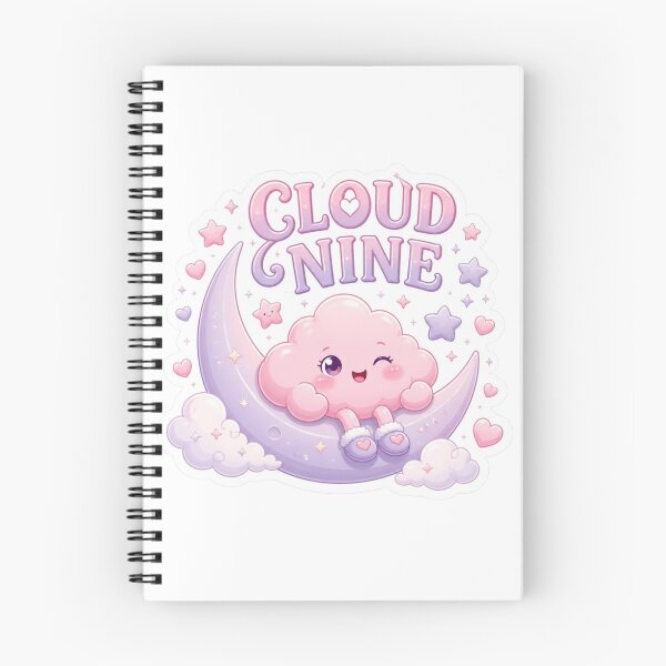 Item preview, Cloud Nine Kawaii Sticker PNG | Cute Pink Cloud & Dreamy Aesthetic Design | Pastel Girly Vinyl Decal | Cute Gift designed and sold by Stylestickers55.