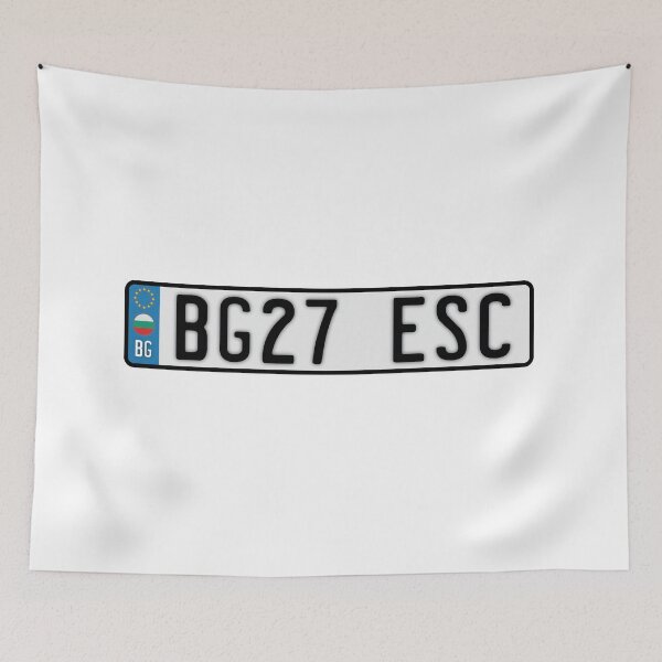 Item preview, ESC licence plate [2027, Burgas] designed and sold by lazarusheart.