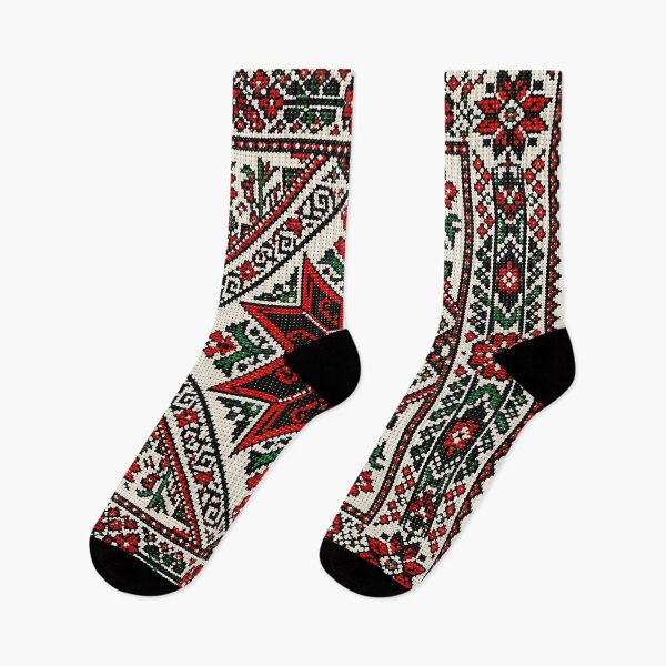 Item preview, Palestinian Embroidery Tatreez Folk Art Pattern designed and sold by BrainCurves.