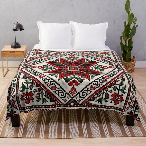 Item preview, Palestinian Embroidery Tatreez Folk Art Pattern designed and sold by BrainCurves.