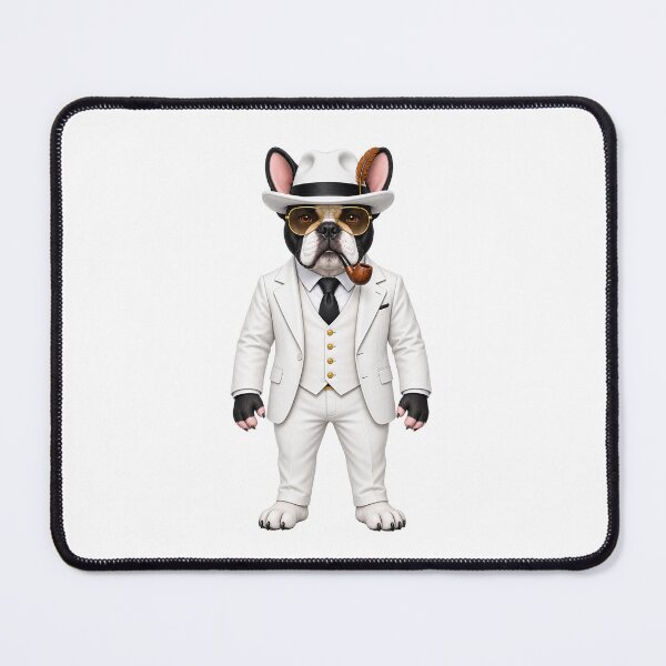 Item preview, French Bulldog Mafia Boss with Pipe designed and sold by donpufanft.
