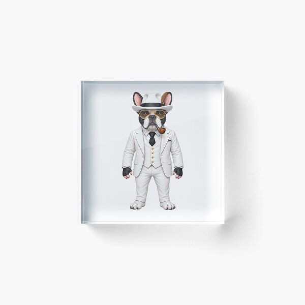 Item preview, French Bulldog Mafia Boss with Pipe designed and sold by donpufanft.
