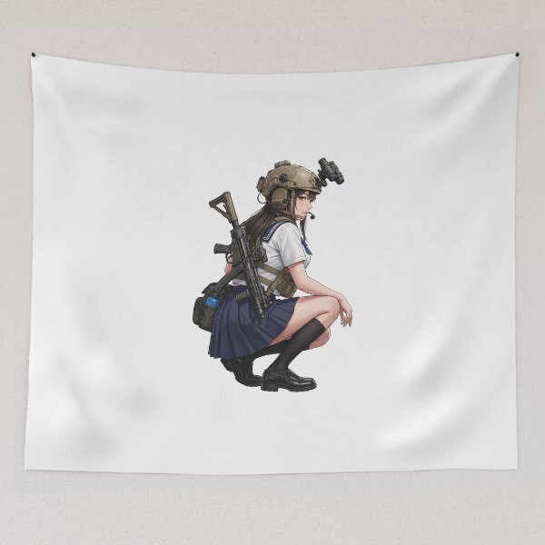 Item preview, Tactical School Girl - Anime Special Ops designed and sold by RAWLIFEGRAPHIC.