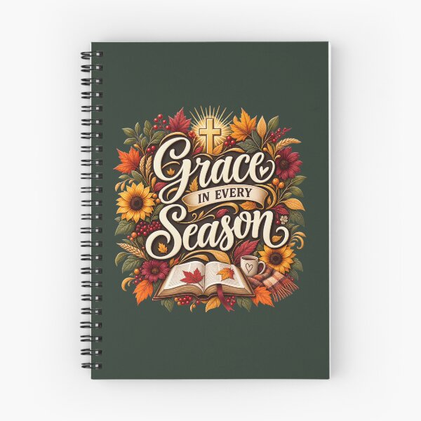 Item preview, Grace in Every Season – Christian Autumn Faith Design designed and sold by astersgraphics.