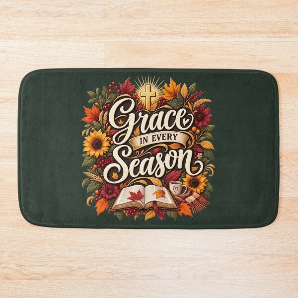 Item preview, Grace in Every Season – Christian Autumn Faith Design designed and sold by astersgraphics.
