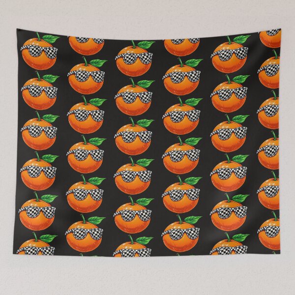 Item preview, Checkerboard Orange designed and sold by PorchandPine.