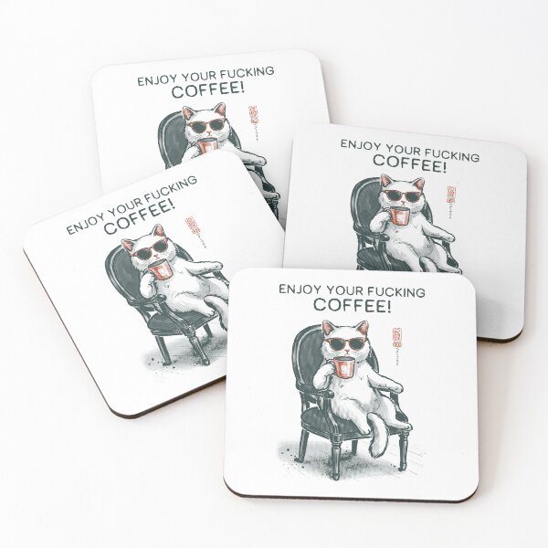Item preview, Enjoy Your Fucking Coffee! designed and sold by Betterfly 525.