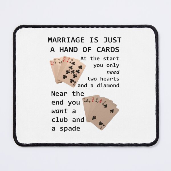 Item preview, Marriage Is Just A Hand Of Cards designed and sold by taiche.