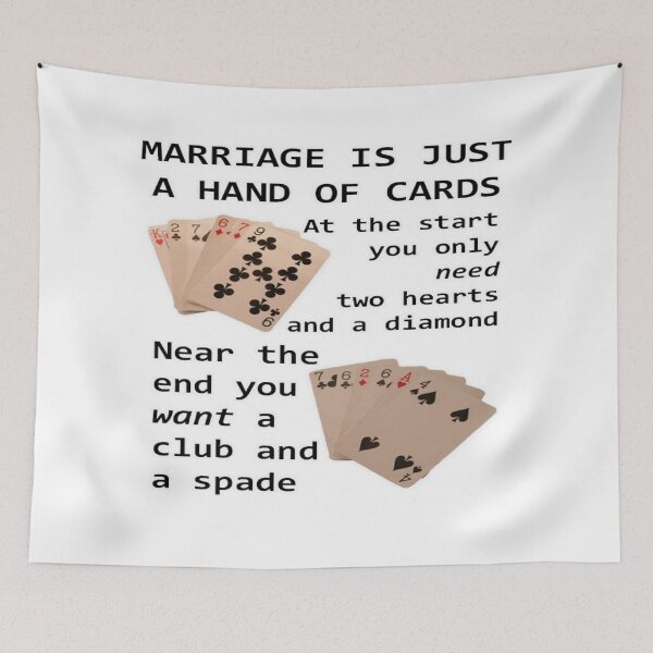 Item preview, Marriage Is Just A Hand Of Cards designed and sold by taiche.