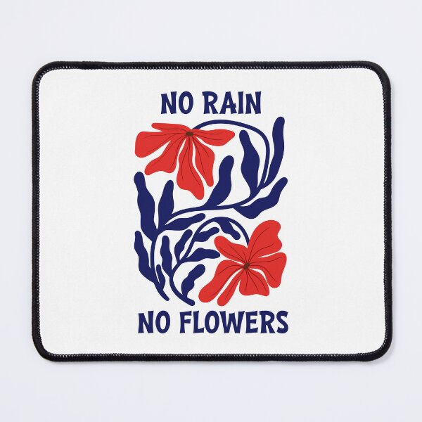 Item preview, No Rain No Flowers Botanical Graphic designed and sold by imaniko.