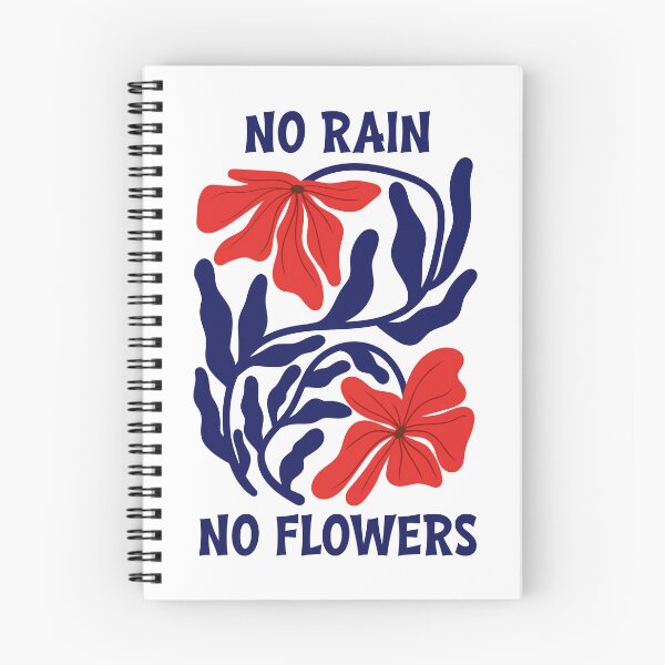 Item preview, No Rain No Flowers Botanical Graphic designed and sold by Aniko Tulipan.