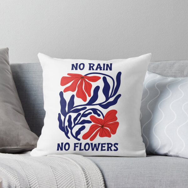 Item preview, No Rain No Flowers Botanical Graphic designed and sold by Aniko Tulipan.