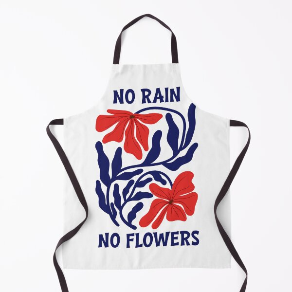 Item preview, No Rain No Flowers Botanical Graphic designed and sold by Aniko Tulipan.