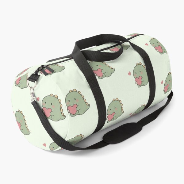 Item preview, Cute Kawaii Dinosaur Holding Heart Pastel Aesthetic designed and sold by Rehnair.