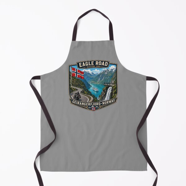 Item preview, Eagle Road Norway Geiranger Scenic Mountain Pass Motorcycle Sticker TShirt 02 designed and sold by OuterShellUK.