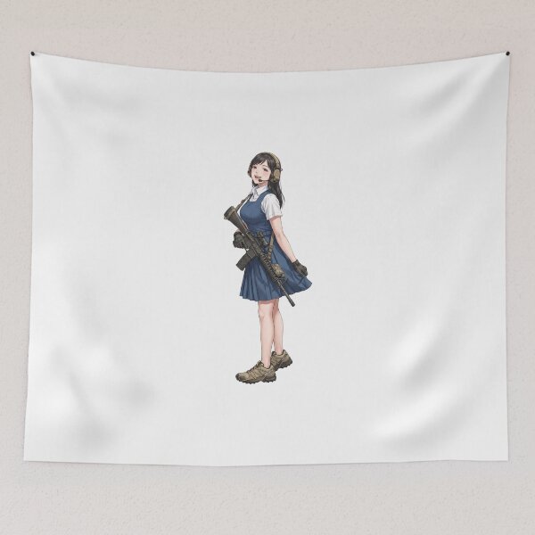 Item preview, Tactical School Girl - Anime Special Ops designed and sold by RAWLIFEGRAPHIC.