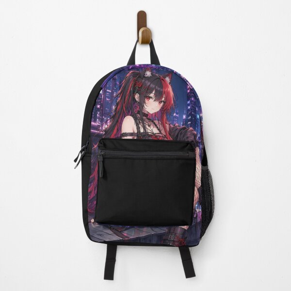 Item preview, Cyber Gothic Neko Girl – Neon Night Anime designed and sold by Revyra Design .