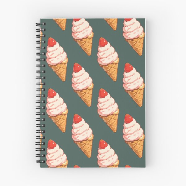 Item preview, Strawberry Ice Cream Cone Pattern – Retro Summer Dessert 6 designed and sold by SimplePoDesign.