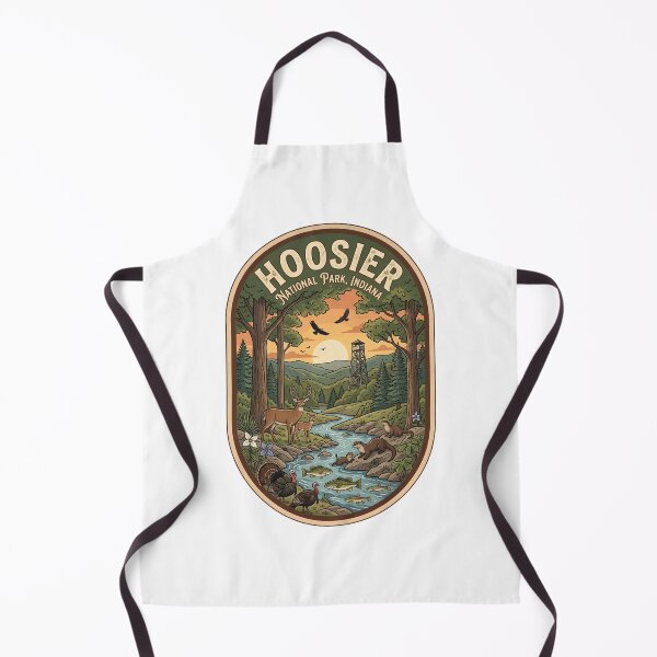 Item preview, Hoosier National Forest Indiana Vintage Woodland Badge designed and sold by LittleArij.