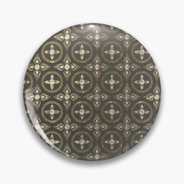 Item preview, Luxury Gold Thai Ornamental Pattern on Black designed and sold by Mousy17.