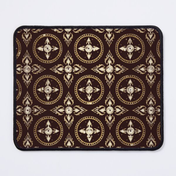 Item preview, Luxury Gold Thai Ornamental Pattern on Black designed and sold by Mousy17.