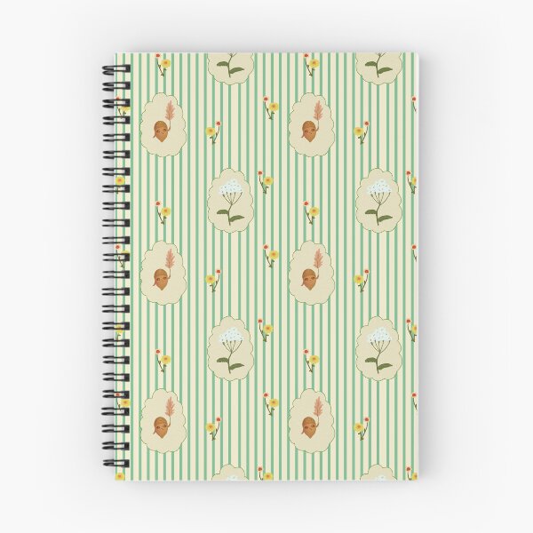 Item preview, Cute Acorn Autumn Floral Striped Pattern designed and sold by FaliushART.